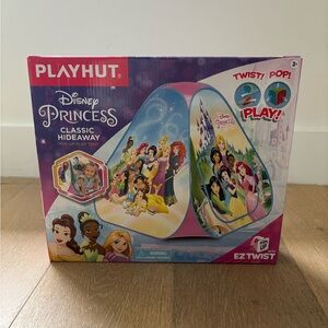 nwt disney princess classic hide-away pop-up tent